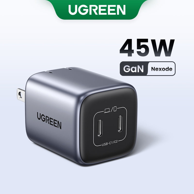 ⚡ UGREEN 45W GaN Fast Charger – Compact Power for Your Everyday Devices | USB-C PD 3.0 Wall Adapter for iPhone, Samsung & More (US Plug)