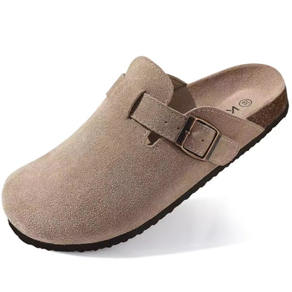 Crestar Unisex Suede Clogs