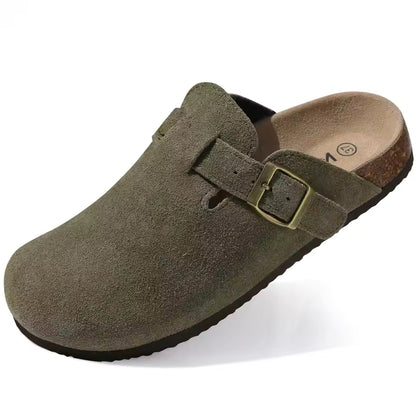 Crestar Unisex Suede Clogs