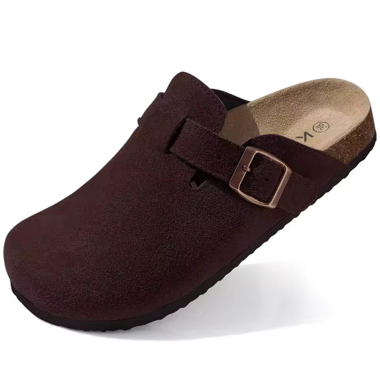 Crestar Unisex Suede Clogs