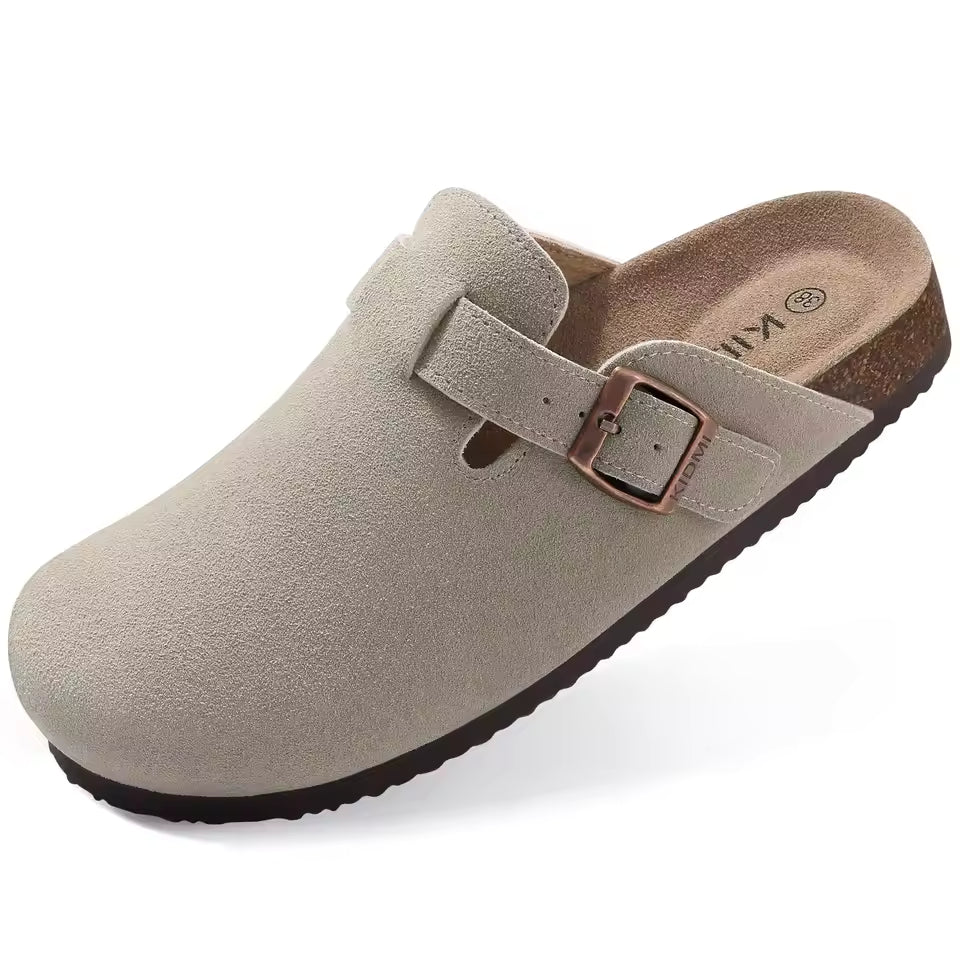 Crestar Unisex Suede Clogs
